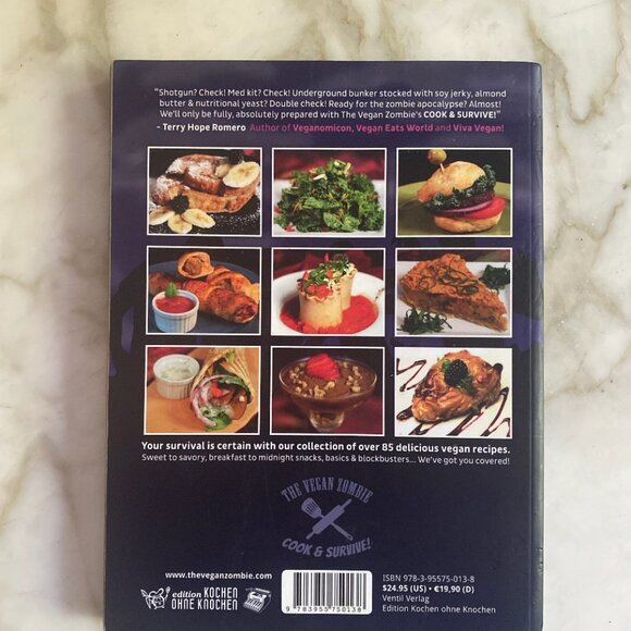 RARE out of print The Vegan Zombie Cook Book (now a movie) by Chris Cooney & Jon - Picture 2 of 6